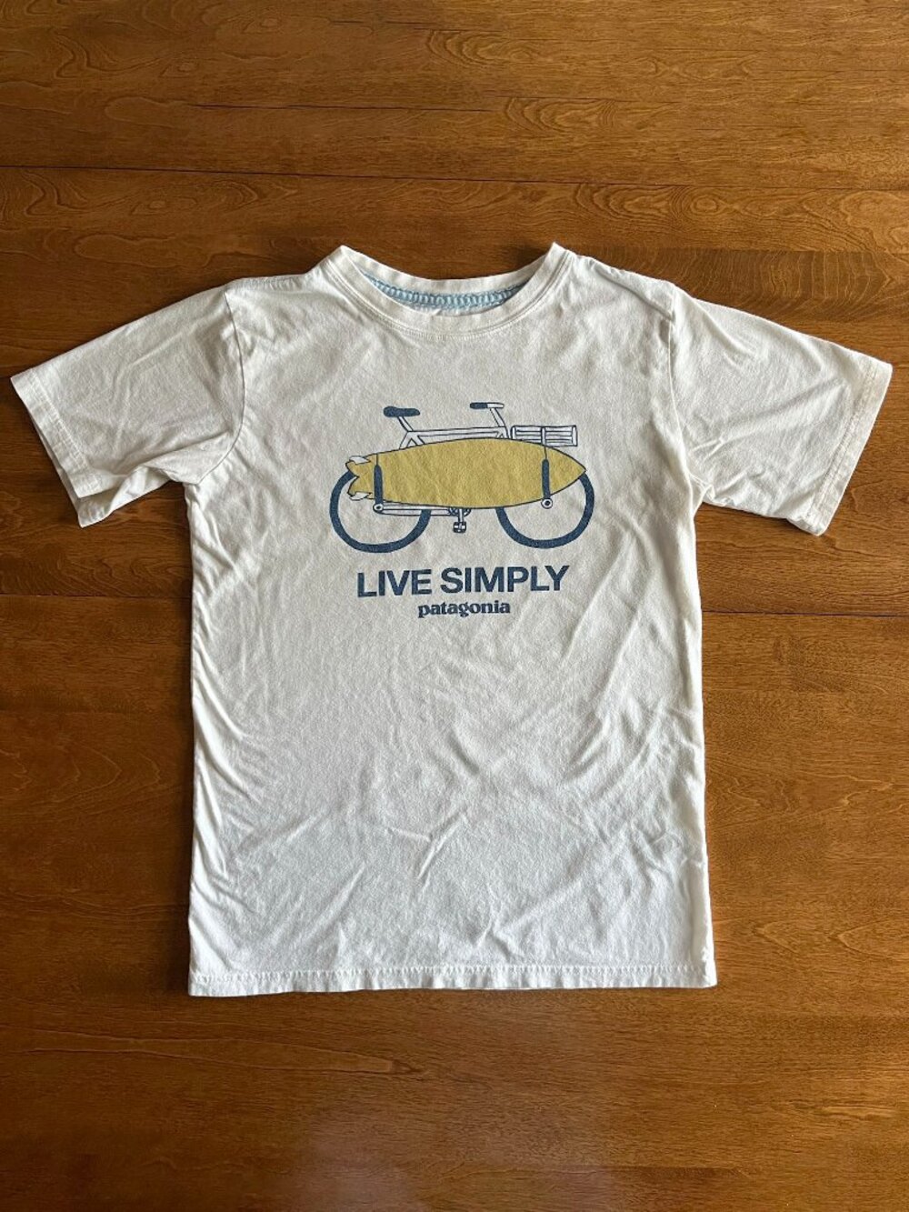 Patagonia organic ivory surf tee L 12